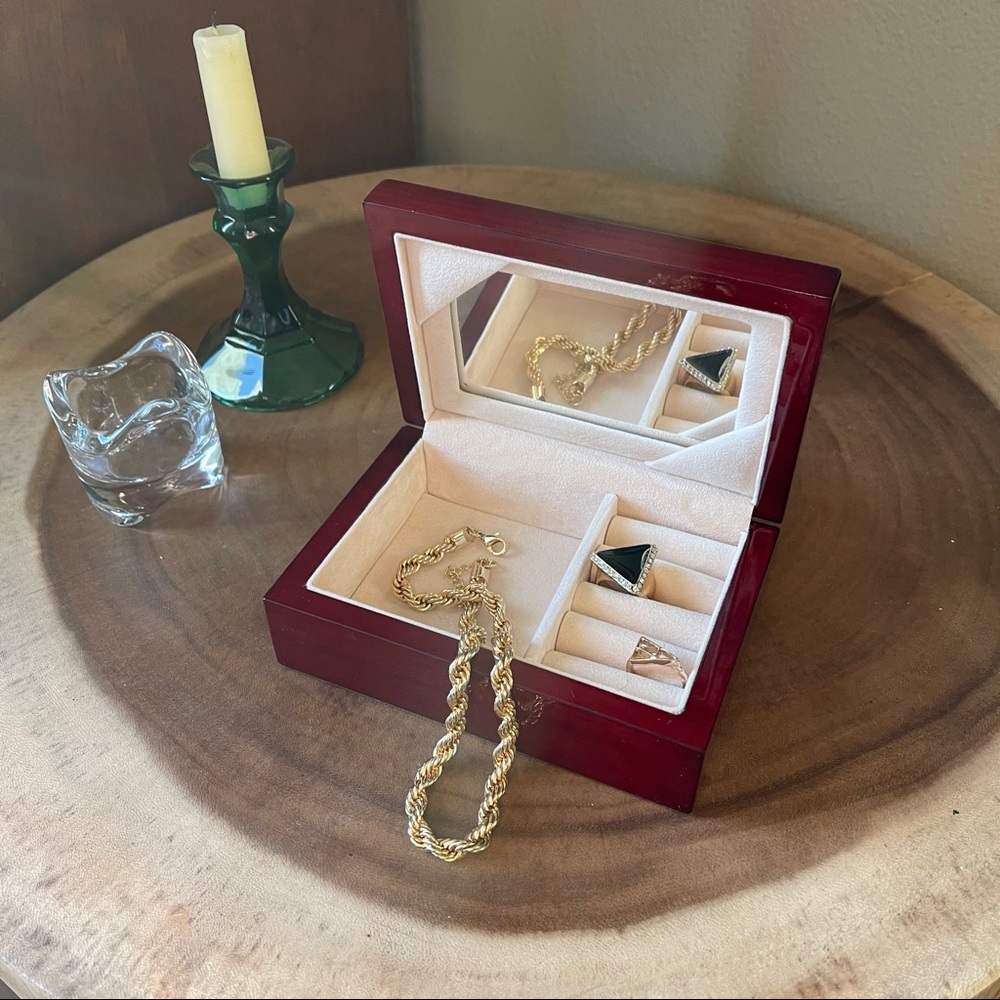 Vintage Wood Jewelry Box